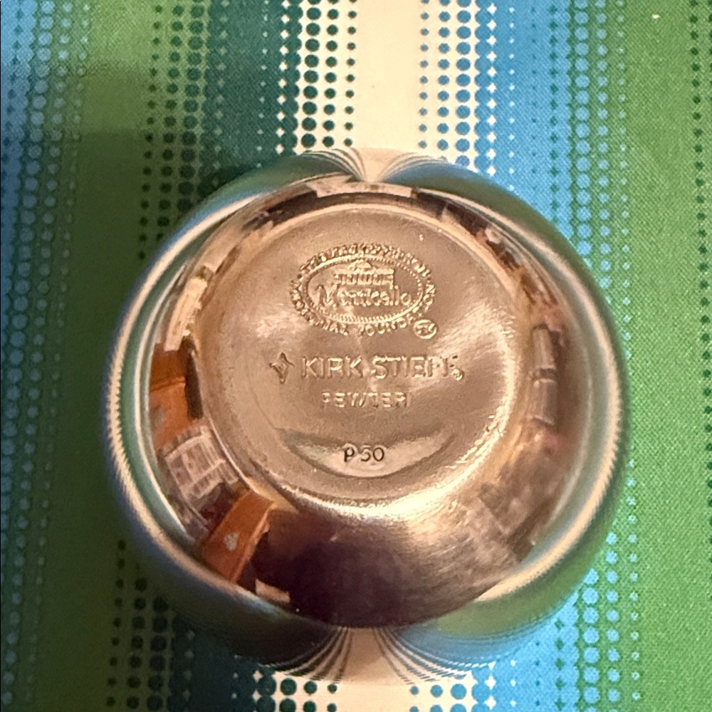 Kirk Stieff Pewter Sugar Bowl - Shiny Silver